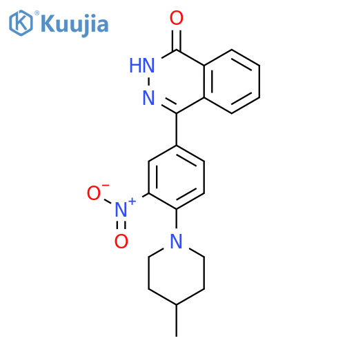 1(2H)-PHTHALAZINONE, 4-[4-(4-METHYL-1-PIPERIDINYL)-3-NITROPHENYL]- structure