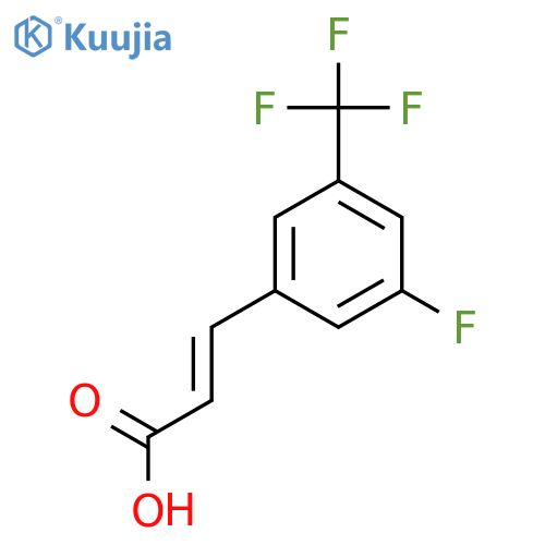 3-FLUORO-5-(TRIFLUOROMETHYL)CINNAMIC ACID structure