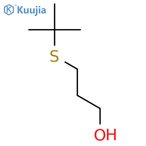 3-(tert-butylsulfanyl)propan-1-ol structure