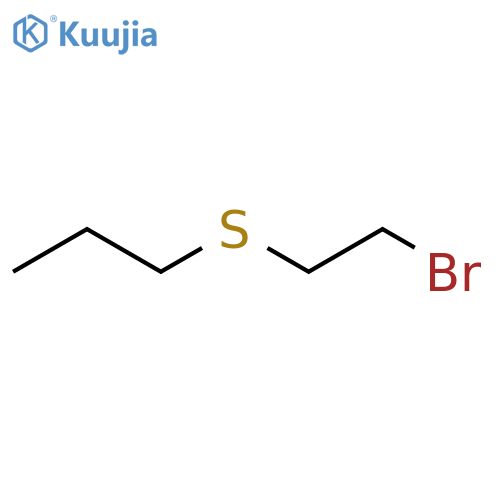 Propane, 1-[(2-bromoethyl)thio]- structure