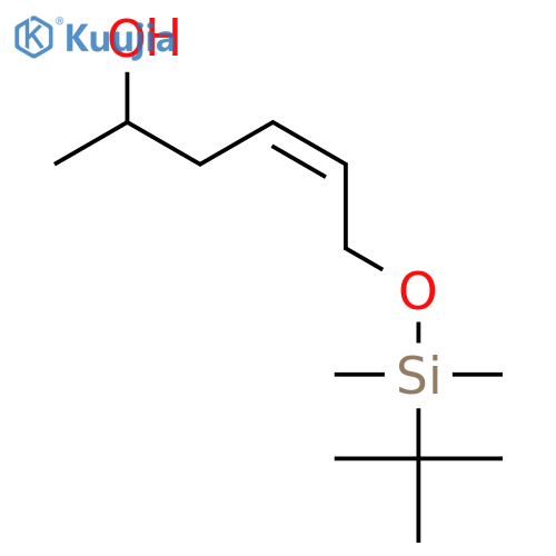 4-Hexen-2-ol, 6-[[(1,1-dimethylethyl)dimethylsilyl]oxy]-, (4Z)- structure