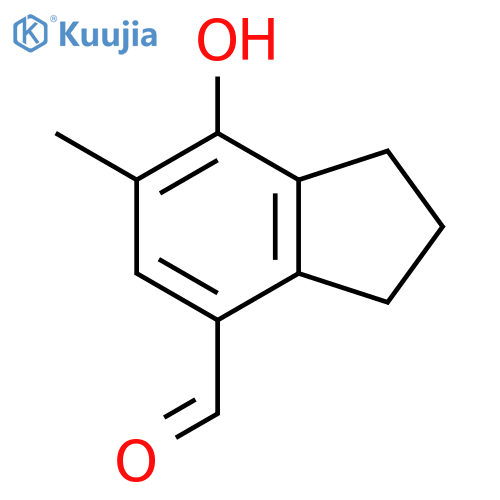 7-Hydroxy-6-methyl-2,3-dihydro-1h-indene-4-carbaldehyde structure