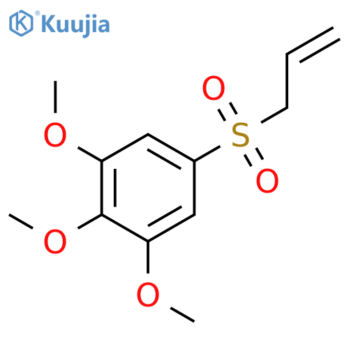 Benzene, 1,2,3-trimethoxy-5-(2-propenylsulfonyl)- structure