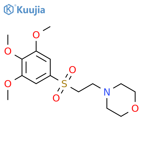 MORPHOLINE, 4-[2-[(3,4,5-TRIMETHOXYPHENYL)SULFONYL]ETHYL]- structure