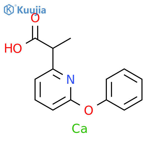 2-Pyridineacetic acid, α-methyl-6-phenoxy-, calcium salt (2:1) structure
