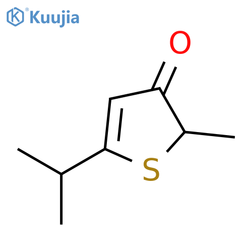 2-methyl-5-(propan-2-yl)thiophen-3(2H)-one structure