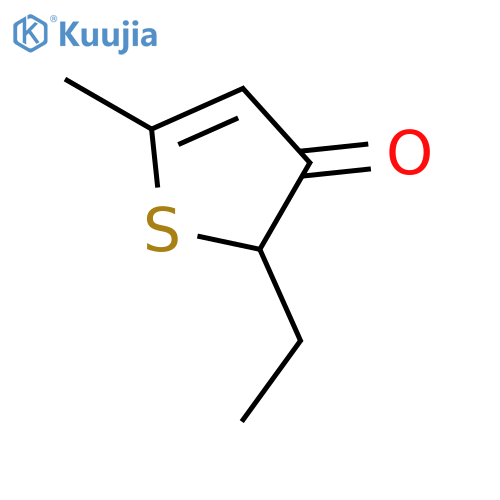 2-ethyl-5-methylthiophen-3(2H)-one structure