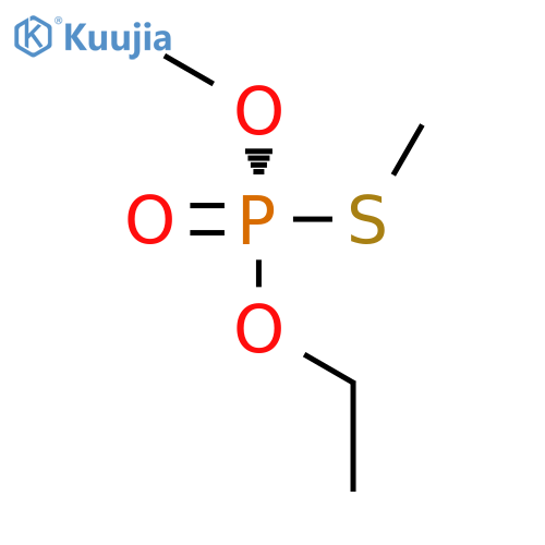 Phosphorothioic acid, O-ethyl O,S-dimethyl ester, (R)- structure
