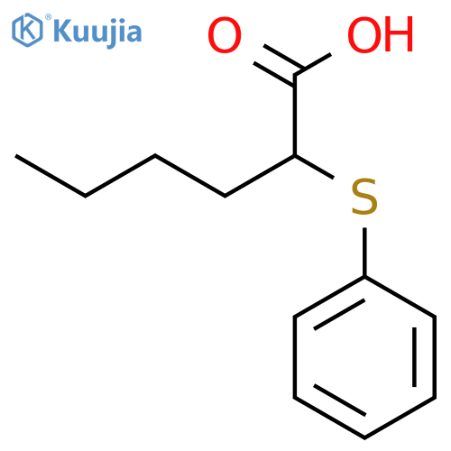 Hexanoic acid, 2-(phenylthio)- structure