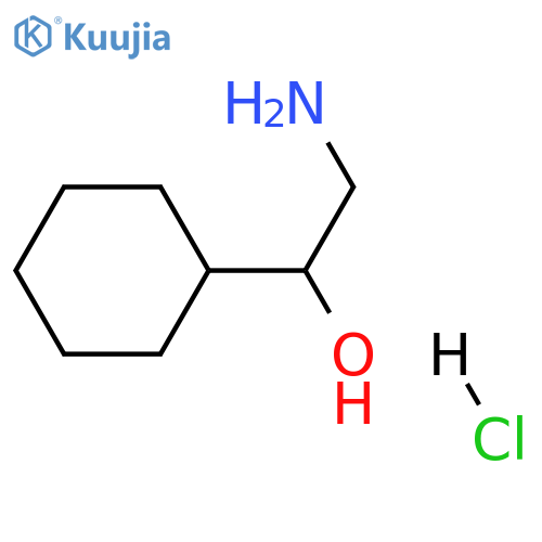 2-amino-1-cyclohexyl-ethanol;hydrochloride structure