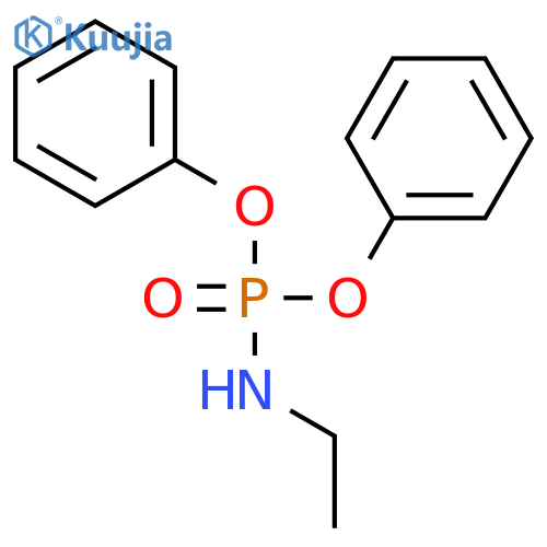 Phosphoramidic acid, ethyl-, diphenyl ester structure