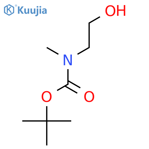 N-(tert-Butoxycarbonyl)-N-methylethanolamine structure