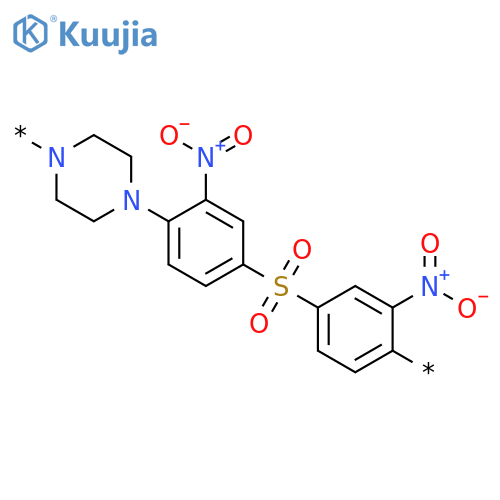 Poly[1,4-piperazinediyl(2-nitro-1,4-phenylene)sulfonyl(3-nitro-1,4-phenylene)] structure