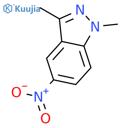 1H-Indazole,1,3-dimethyl-5-nitro- structure