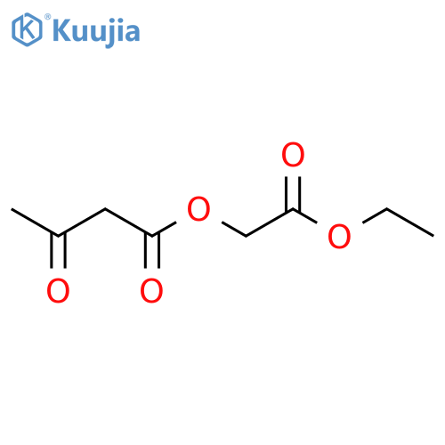 Butanoic acid, 3-oxo-, 2-ethoxy-2-oxoethyl ester structure