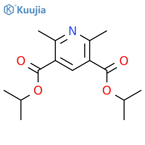 3,5-PYRIDINEDICARBOXYLIC ACID, 2,6-DIMETHYL-, BIS(1-METHYLETHYL) ESTER structure