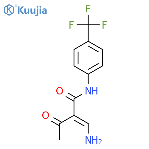 BUTANAMIDE, 2-(AMINOMETHYLENE)-3-OXO-N-[4-(TRIFLUOROMETHYL)PHENYL]- structure