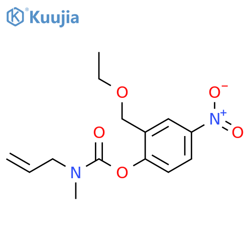 CARBAMIC ACID, METHYL-2-PROPENYL-, 2-(ETHOXYMETHYL)-4-NITROPHENYL ESTER structure