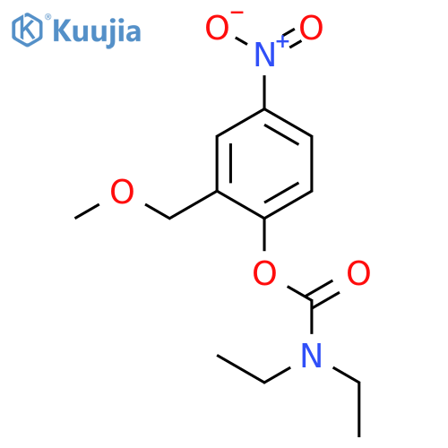 CARBAMIC ACID, DIETHYL-, 2-(METHOXYMETHYL)-4-NITROPHENYL ESTER structure