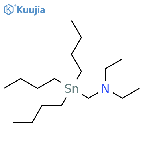 Ethanamine, N-ethyl-N-[(tributylstannyl)methyl]- structure