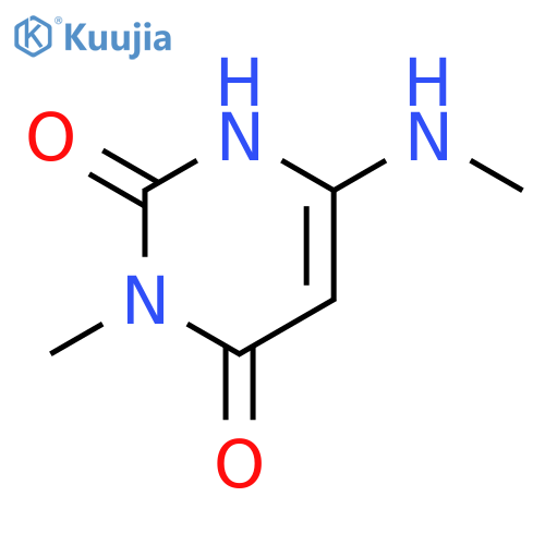 3-Methyl-6-methylaminouracil structure