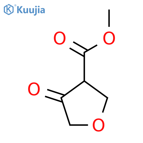 Methyl 4-oxotetrahydrofuran-3-carboxylate structure