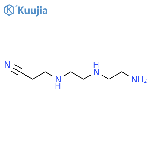 Propanenitrile,3-[[2-[(2-aminoethyl)amino]ethyl]amino]- structure