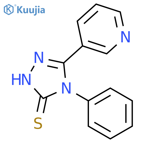 4-Phenyl-5-(pyridin-3-yl)-4H-1,2,4-triazole-3-thiol structure