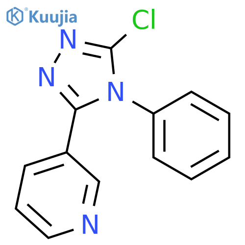 PYRIDINE, 3-(5-CHLORO-4-PHENYL-4H-1,2,4-TRIAZOL-3-YL)- structure