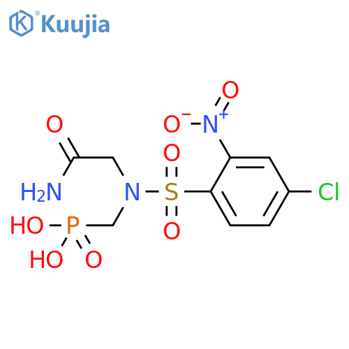 Phosphonic acid,[[(2-amino-2-oxoethyl)[(4-chloro-2-nitrophenyl)sulfonyl]amino]methyl]- structure