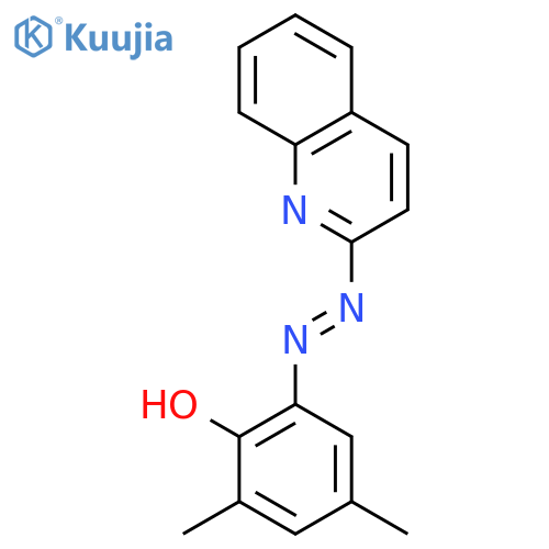 Phenol, 2,4-dimethyl-6-(2-quinolinylazo)- structure