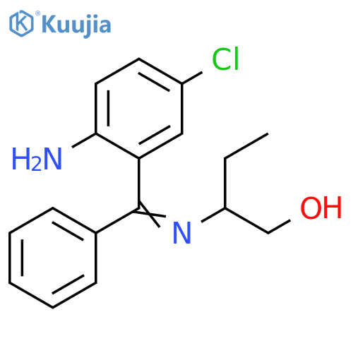 1-Butanol, 2-[[(2-amino-5-chlorophenyl)phenylmethylene]amino]- structure