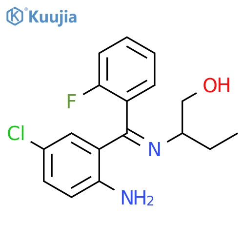 1-Butanol,2-[[(2-amino-5-chlorophenyl)(2-fluorophenyl)methylene]amino]- structure