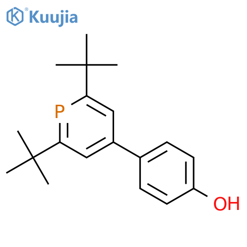 Phenol, 4-[2,6-bis(1,1-dimethylethyl)-4-phosphorinyl]- structure