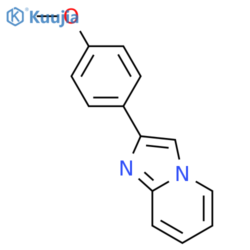 2-(4-methoxy-phenyl)-imidazo[1,2-a]pyridine structure