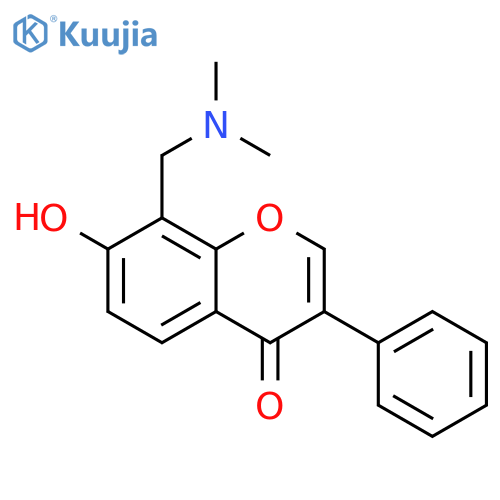 8-[(dimethylamino)methyl]-7-hydroxy-3-phenyl-4H-chromen-4-one structure