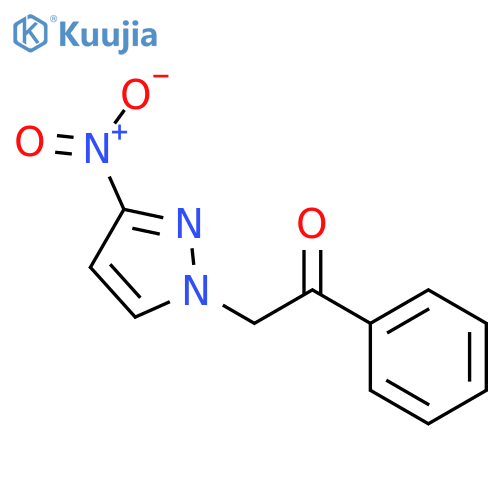 2-(3-nitro-1H-pyrazol-1-yl)-1-phenylethanone structure