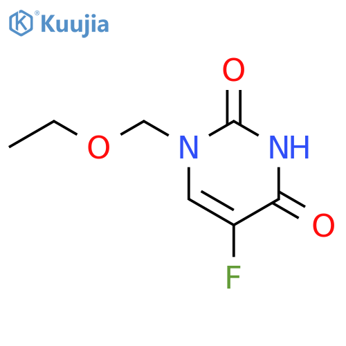 2,4(1H,3H)-Pyrimidinedione,1-(ethoxymethyl)-5-fluoro- structure
