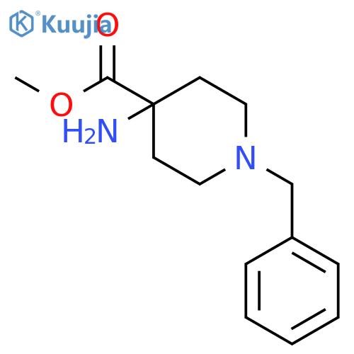 Methyl 4-amino-1-benzylpiperidine-4-carboxylate structure