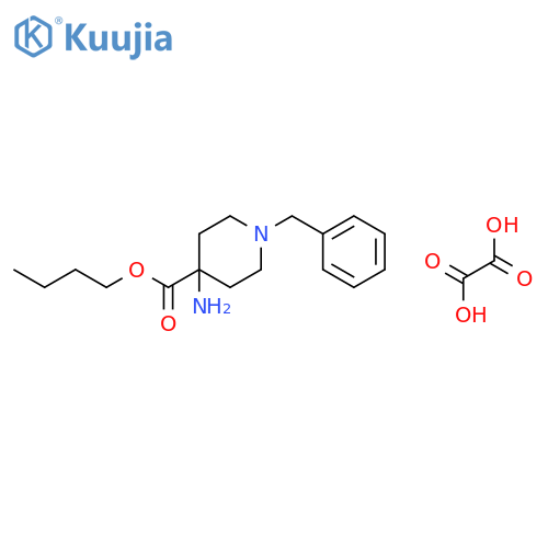 Butyl 4-amino-1-benzylpiperidine-4-carboxylate;oxalic Acid structure