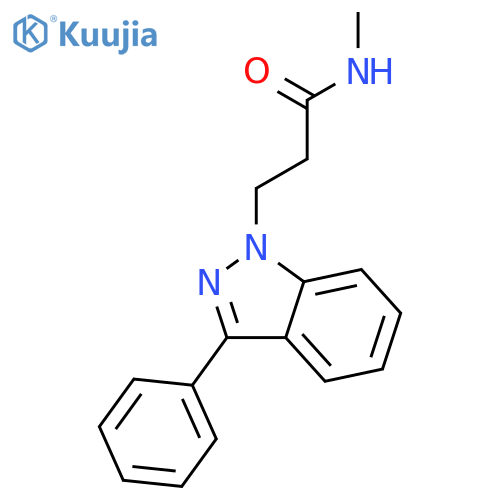 1H-Indazole-1-propanamide, N-methyl-3-phenyl- structure
