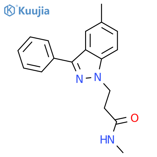 1H-Indazole-1-propanamide, N,5-dimethyl-3-phenyl- structure