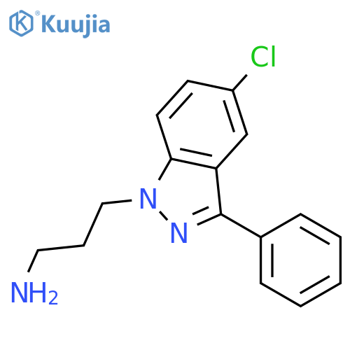 1H-Indazole-1-propanamine, 5-chloro-3-phenyl- structure