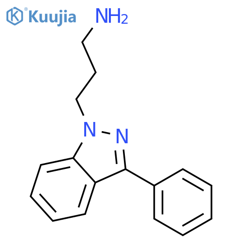 1H-Indazole-1-propanamine, 3-phenyl- structure