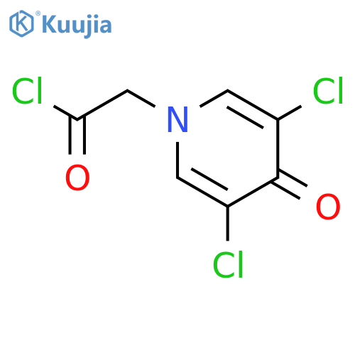 1(4H)-Pyridineacetyl chloride, 3,5-dichloro-4-oxo- structure