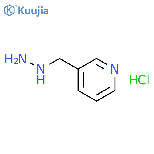 2-((pyridin-3-yl)methyl)hydrazine hydrochloride structure