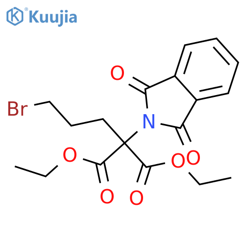 Propanedioic acid,2-(3-bromopropyl)-2-(1,3-dihydro-1,3-dioxo-2H-isoindol-2-yl)-, 1,3-diethylester structure