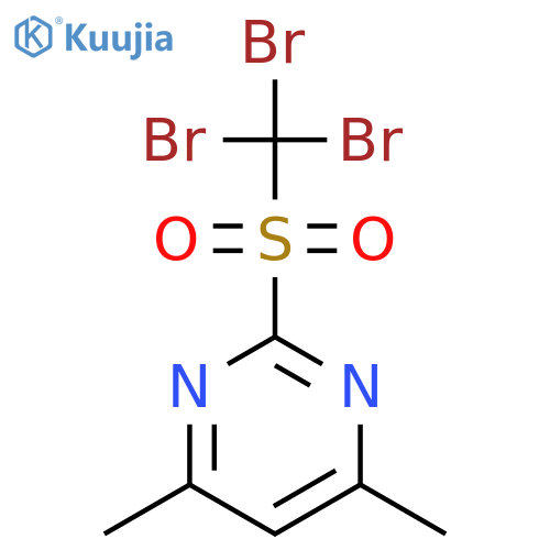 4,6-Dimethyl-2-(tribromomethanesulfonyl)pyrimidine structure