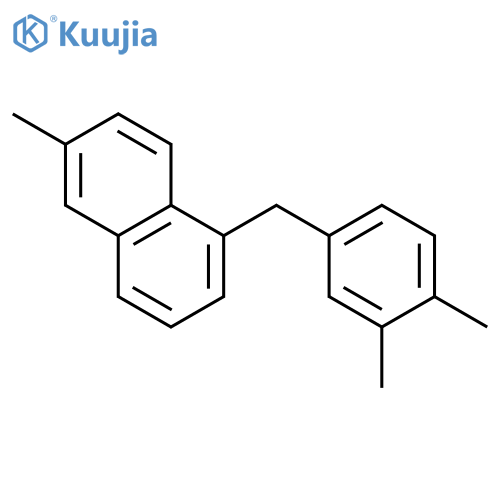 Naphthalene, 1-[(3,4-dimethylphenyl)methyl]-6-methyl- structure