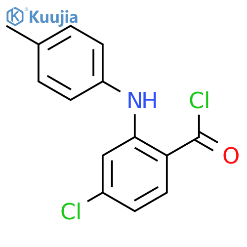 BENZOYL CHLORIDE, 4-CHLORO-2-[(4-METHYLPHENYL)AMINO]- structure